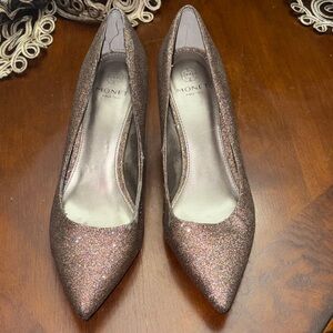 Monet Glittering Bronze Heels